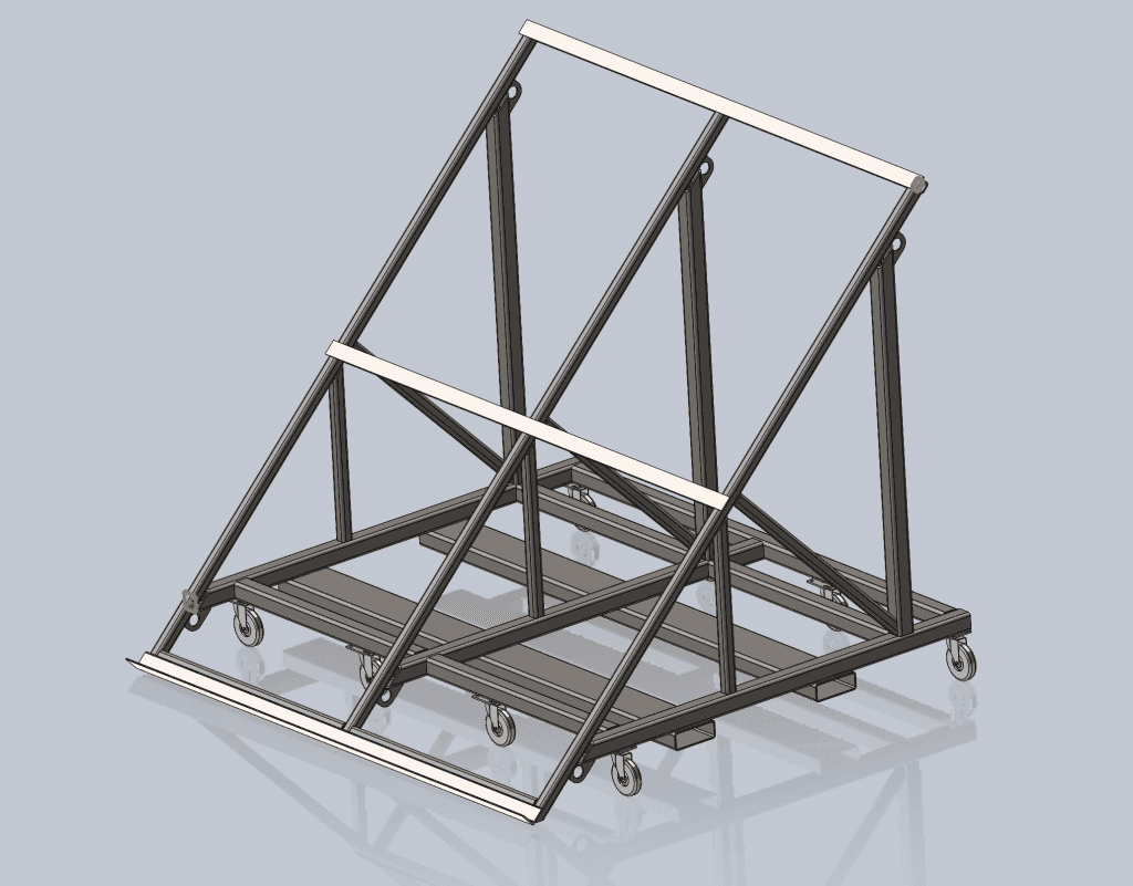 Detailed model of an industrial access platform