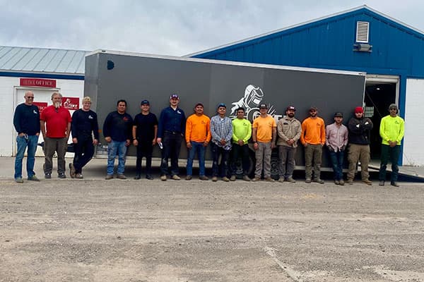 The Goff Welding team outside the Paul, Idaho shop