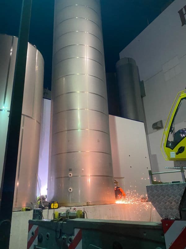 Industrial equipment installation by Goff Welding